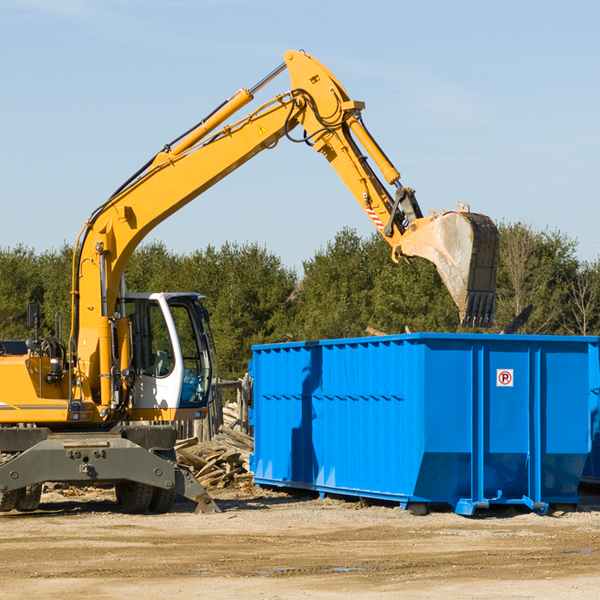 can i choose the location where the residential dumpster will be placed in Plum Branch